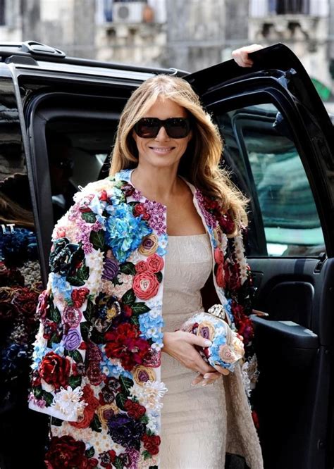 dolce gabbana coat melania